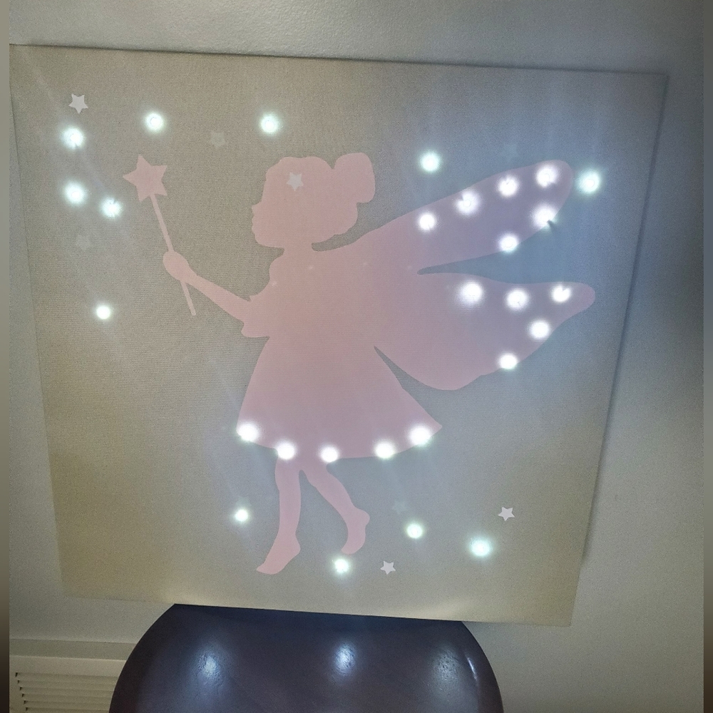 Vertbaudet Fairy Picture Light Up NEW 18.89"x18.89" or(48cm x 48cm).